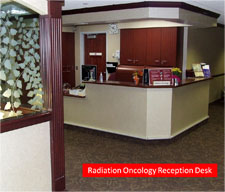 radiation oncology reception desk