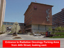 entrance to radiation oncology from 44th street