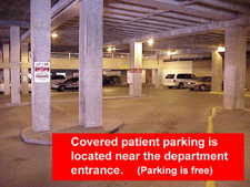 covered patient parking