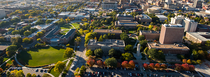 Aerial view of Lincoln campus