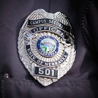 A UNMC campus security badge