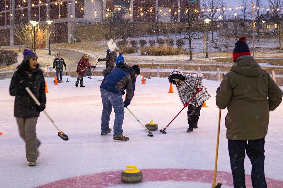 UNMC intramural sports including curling