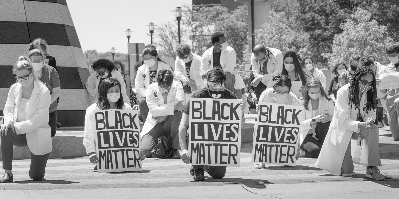 Black Lives Matter event on UNMC's Omaha campus