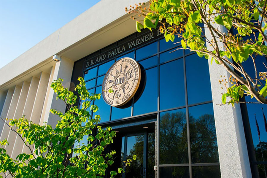 Exterior of Varner Hall.