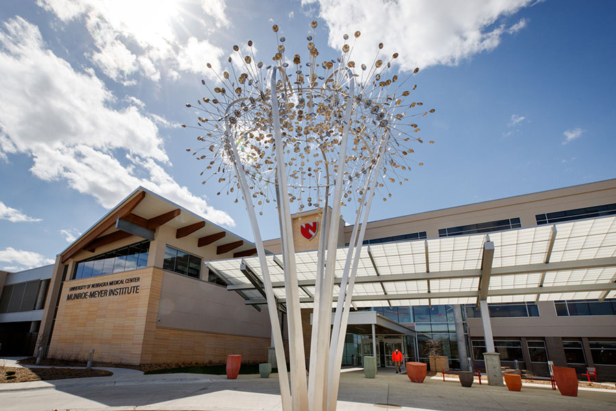 Exterior of the Munroe-Meyer Institute building.