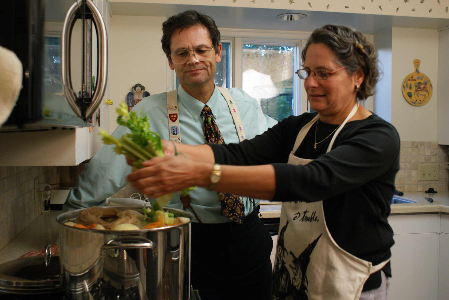Stephen Rennard, MD, and his wife, Barbara, studied chicken soup in 2002.