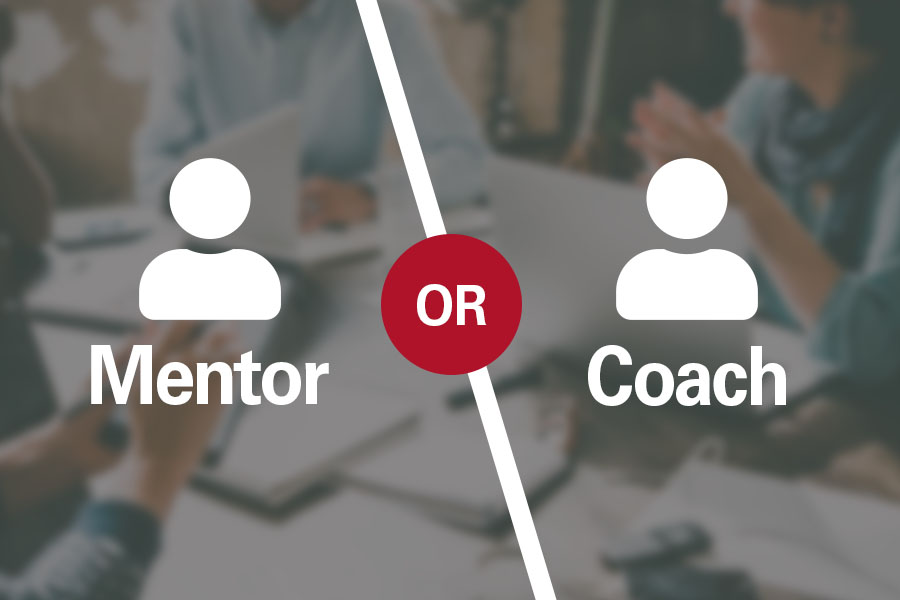 Icon of mentor vs icon of coach