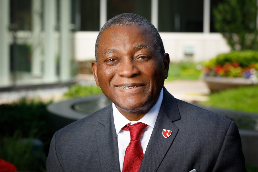 Dr. Dele Davies poses for a headshot