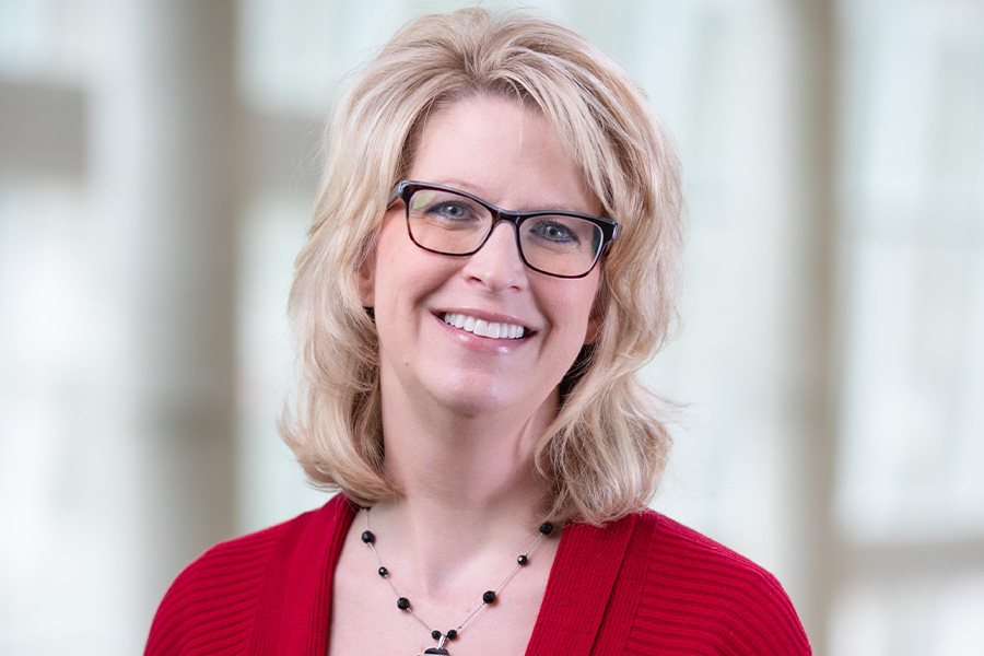 Dr. Kristy Carlson poses for a headshot
