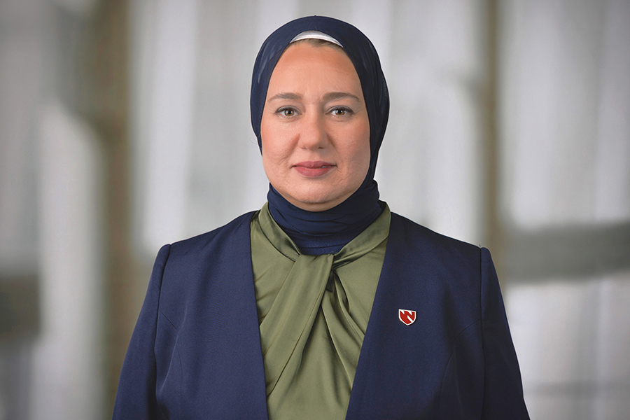 Maha Farid poses for a headshot