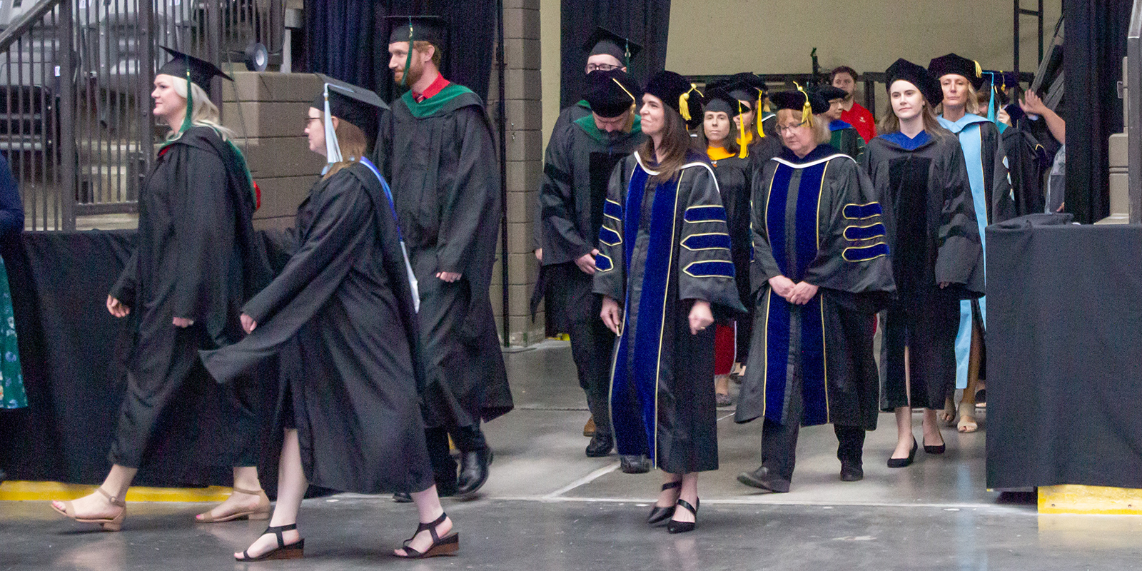 Faculty in procession at convocation