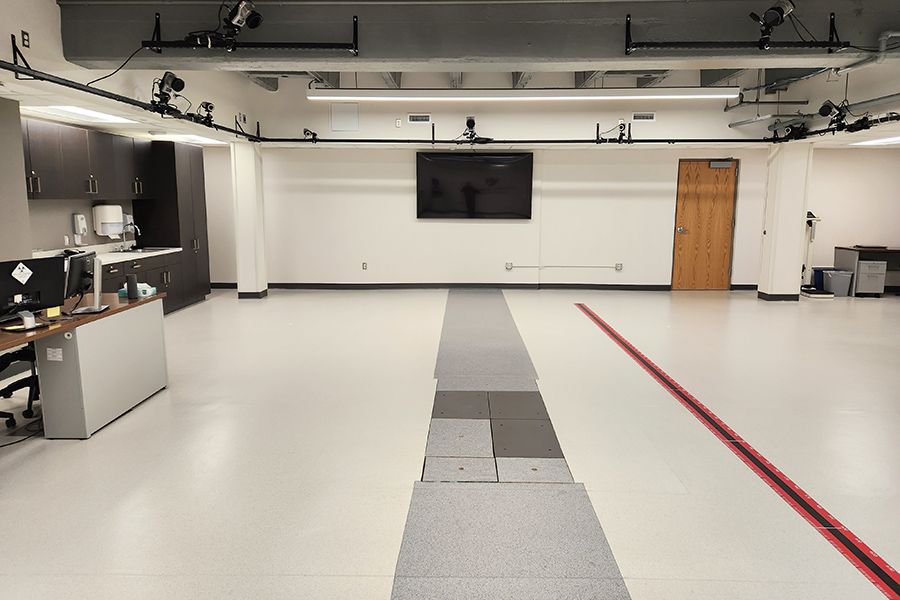 open biomechanics area of the lab