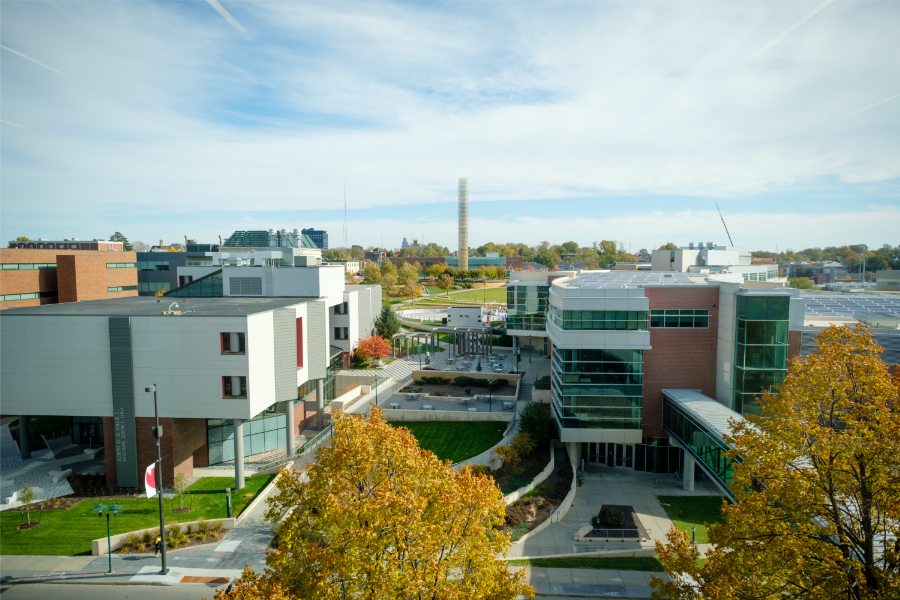 Photo of the UNMC campus in Omaha, Nebraska.