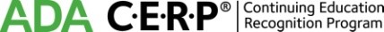 ADA CERP Continuing Education Recognition Program Logo