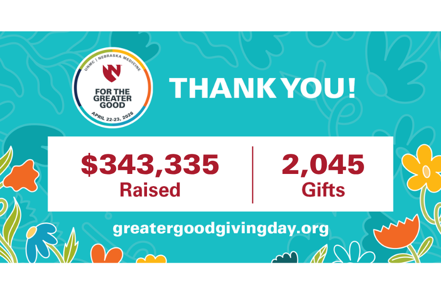 2026 For the Greater Good Recap Graphic = $343,335 raised from 2,045 gifts