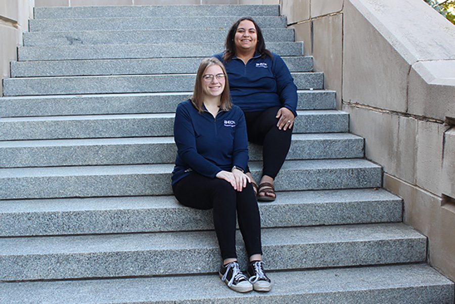 Patricia Parish (left) and Bianca Mullikin are members of the first BHECN Scholars cohort. Both are now enrolled in behavioral health master's degree programs.
