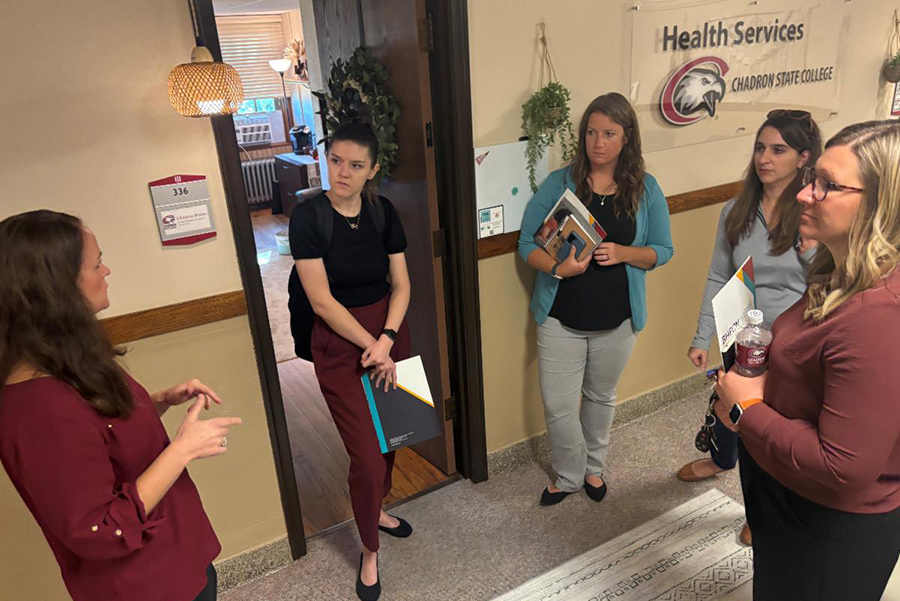 Alyssa Spartz is pictured second from left.