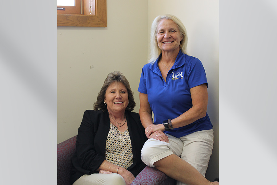 Robyn Springer, left, found a mentor in BHECN Central Director Krista Fritson, PsyD. Dr. Fritson has guided Springer toward volunteer opportunities and other activities that have helped the future counselor plug into the professional community she will enter when she joins the behavioral health workforce. 