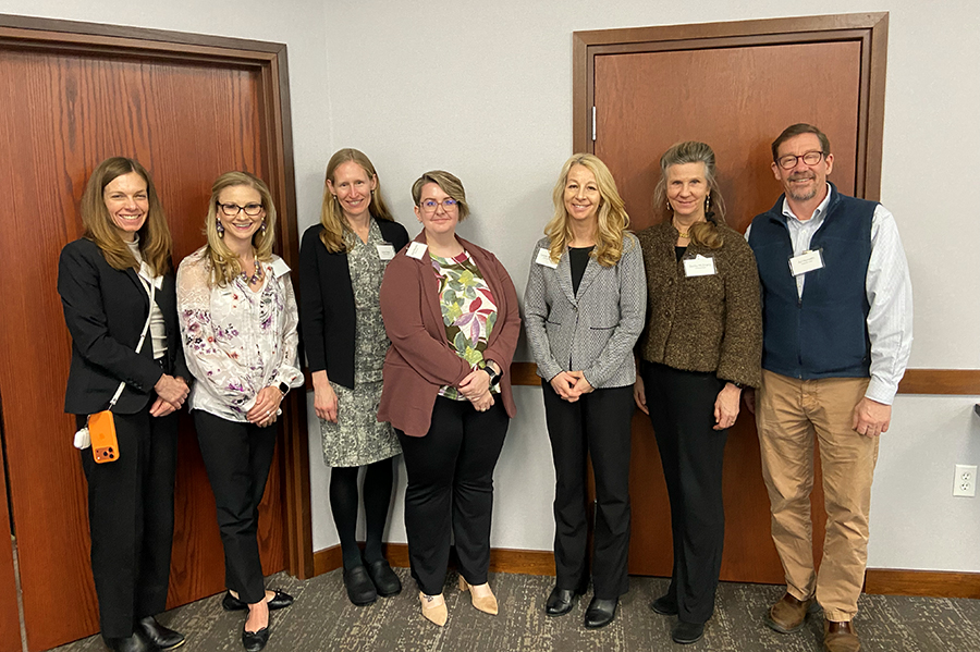 BHECN's Marley Doyle and Kati Cordts with partners in New Hampshire.