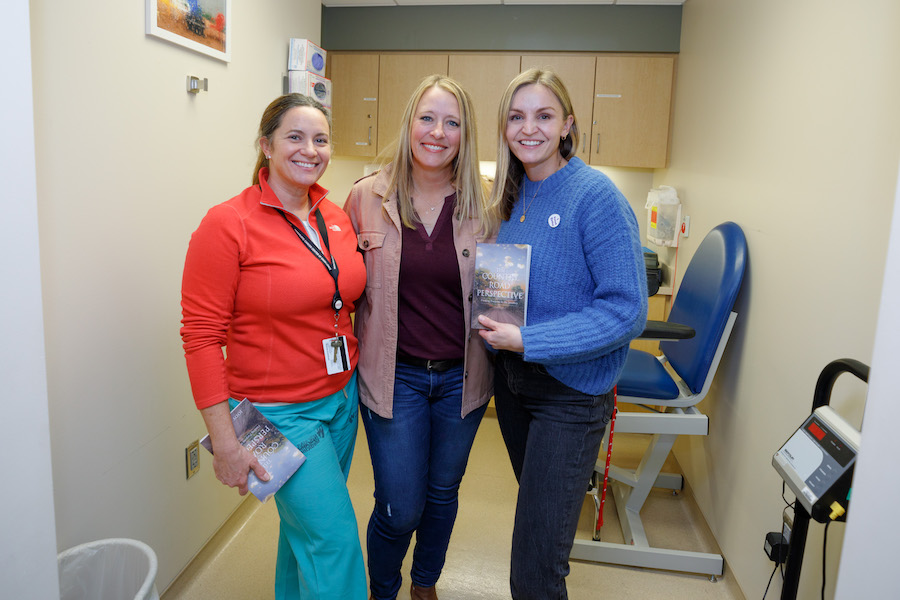 Patient with her doctor 