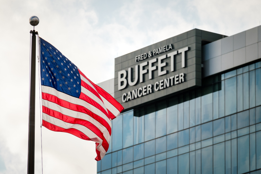 Fred & Pamela Buffett Cancer Center building