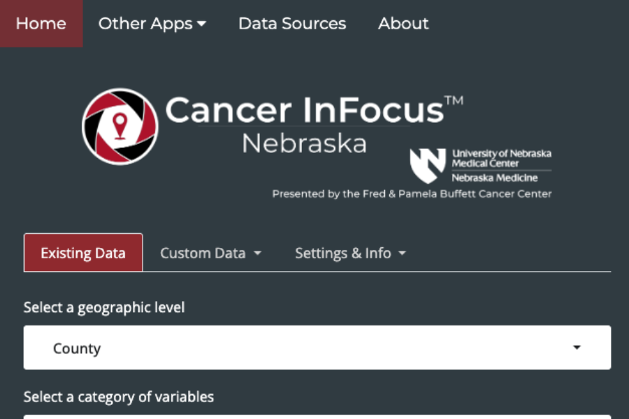 Cancer InFocus data dashboard