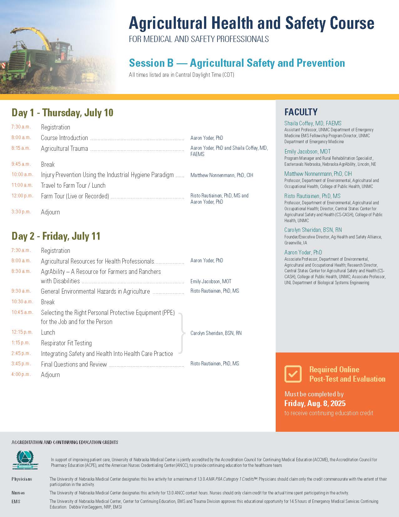 Session B: Agricultural Safety and Prevention