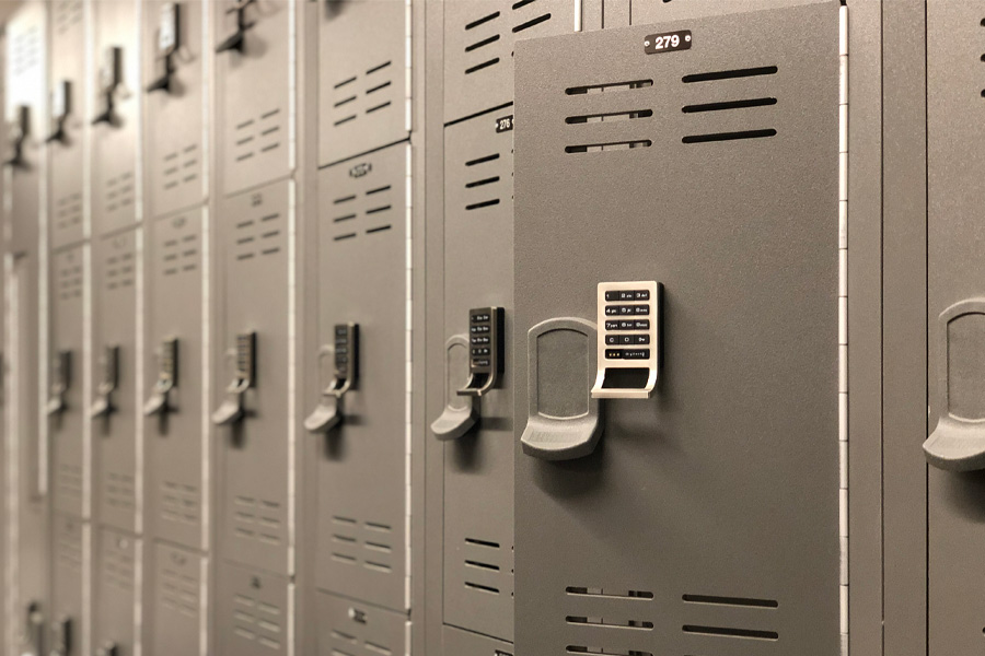 Lockers at the Center for Healthy Living
