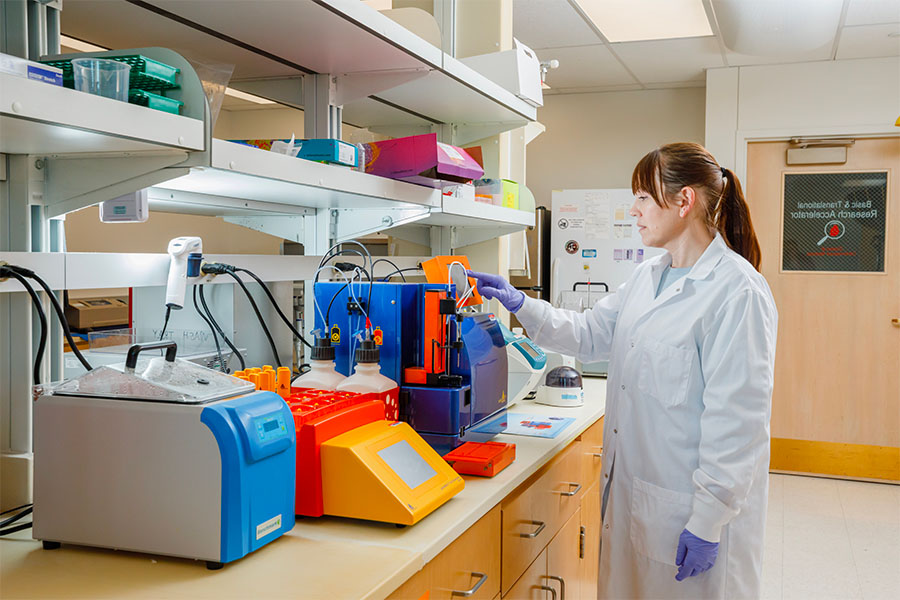 Photo of a person in a lab.