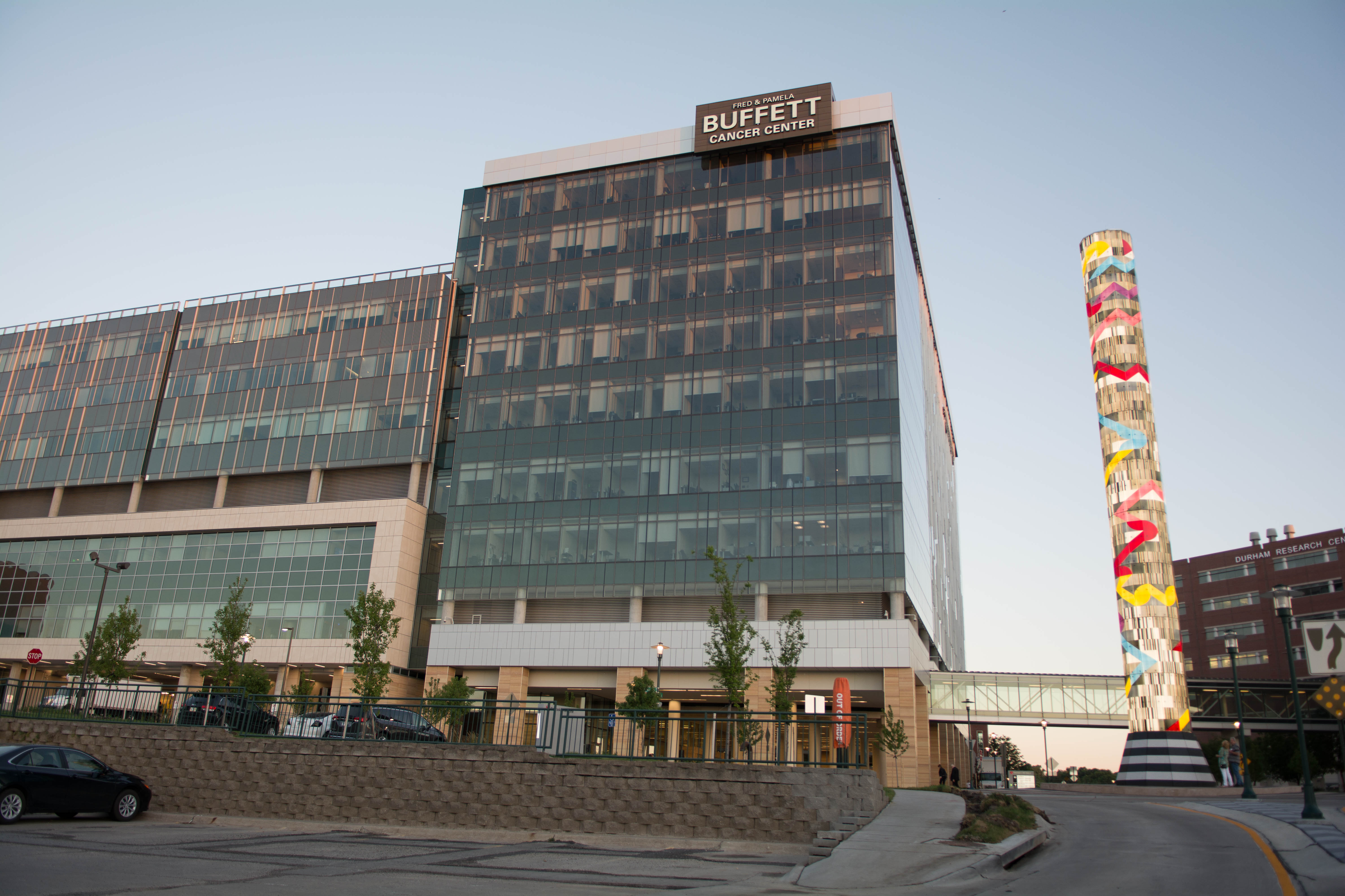 Exterior of the Buffett Cancer Center