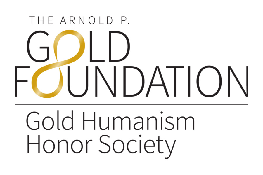 Logo for the Gold Humanism Honor Society