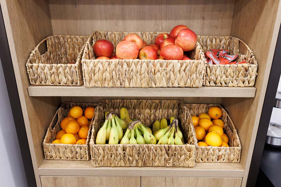 Fruit available in the wellness area of the College of Dentistry.