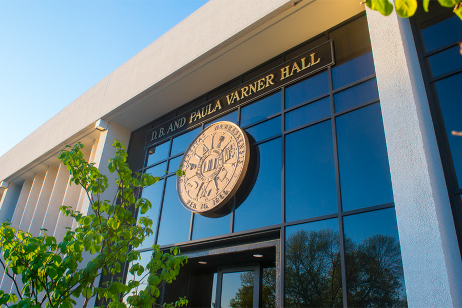 D. B. Paula and Varner Hall, courtesy of UNL