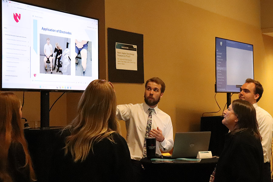 Students present their projects in the funded Awards Program