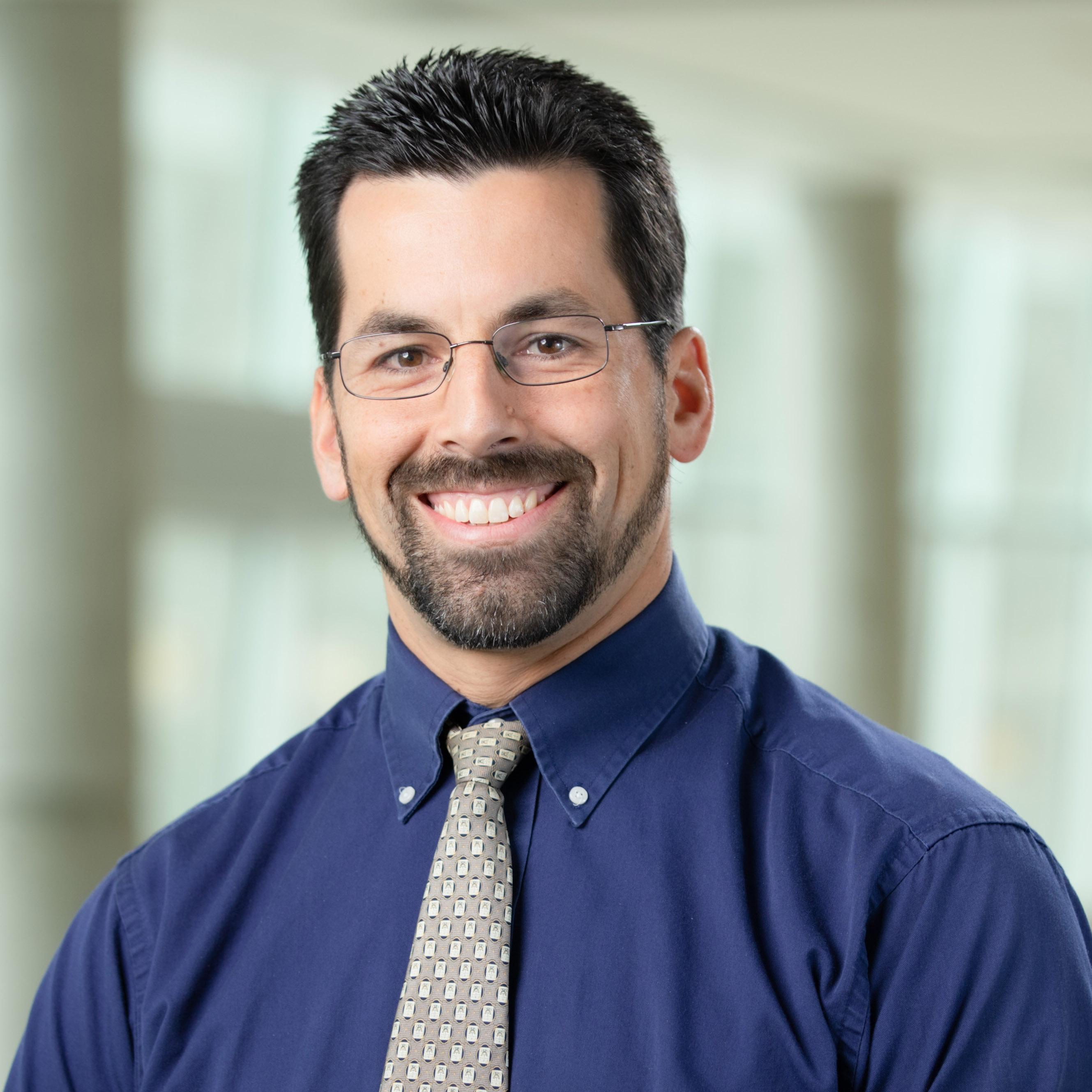 Dr. Matthew Vilburn smiles at the camera