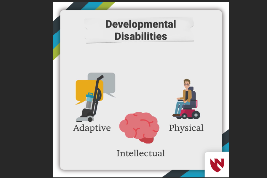 Module screenshot of icons showing adaptive, intellectual and physical disabilities