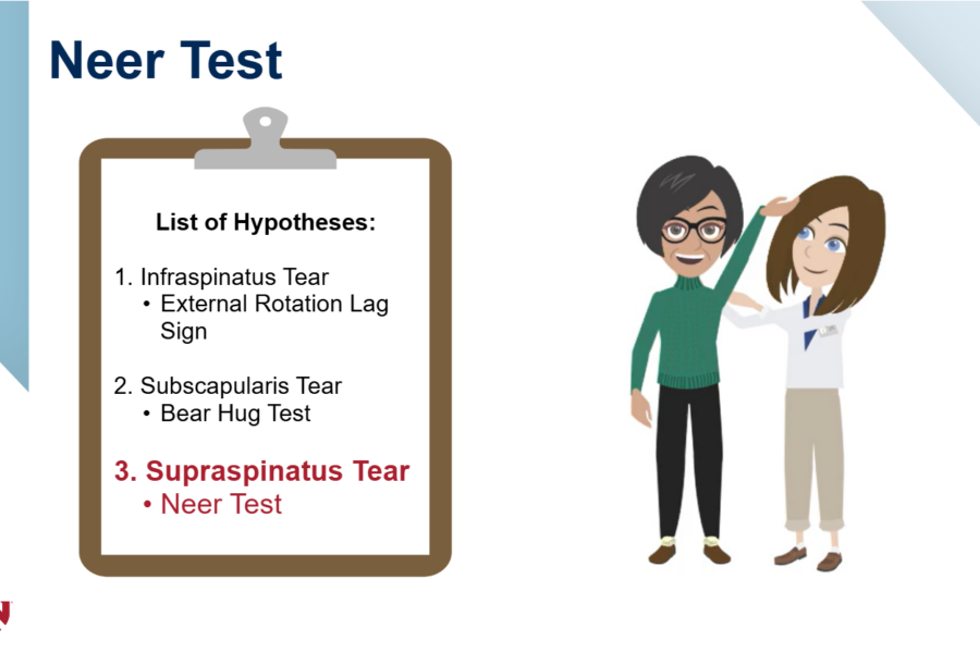 Module screenshot showing a provider using the Neer Test