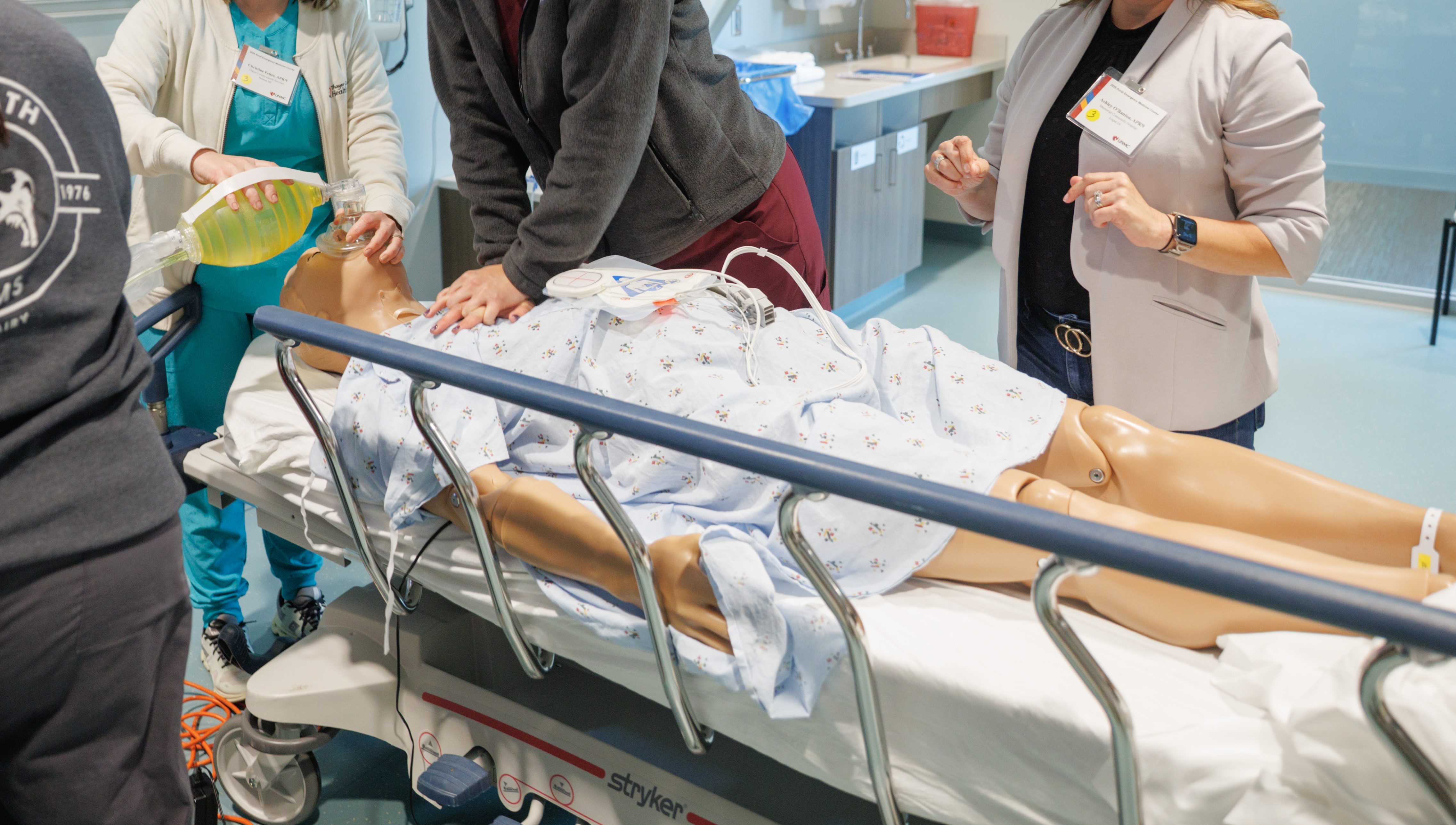 Demonstration of how to intubate a patient at the 2023 Rural Emergency Medicine Course.