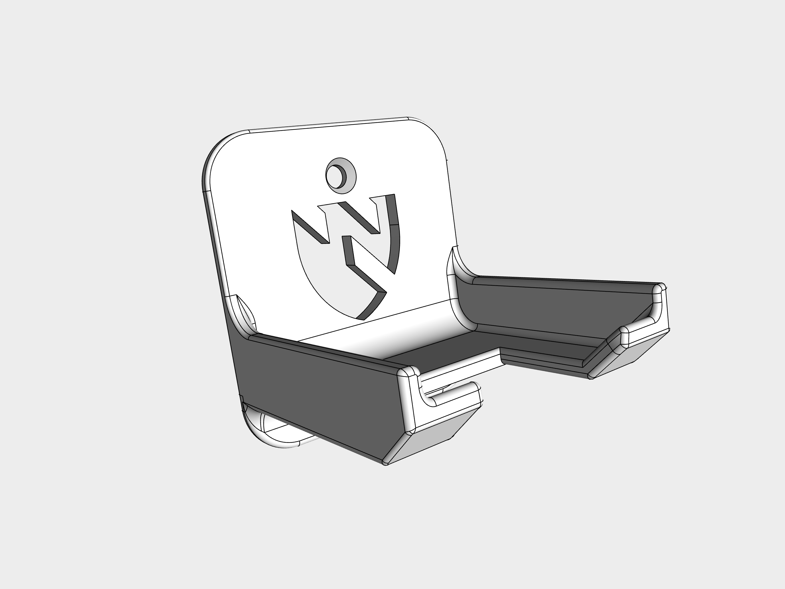 3D model of med scanner holder