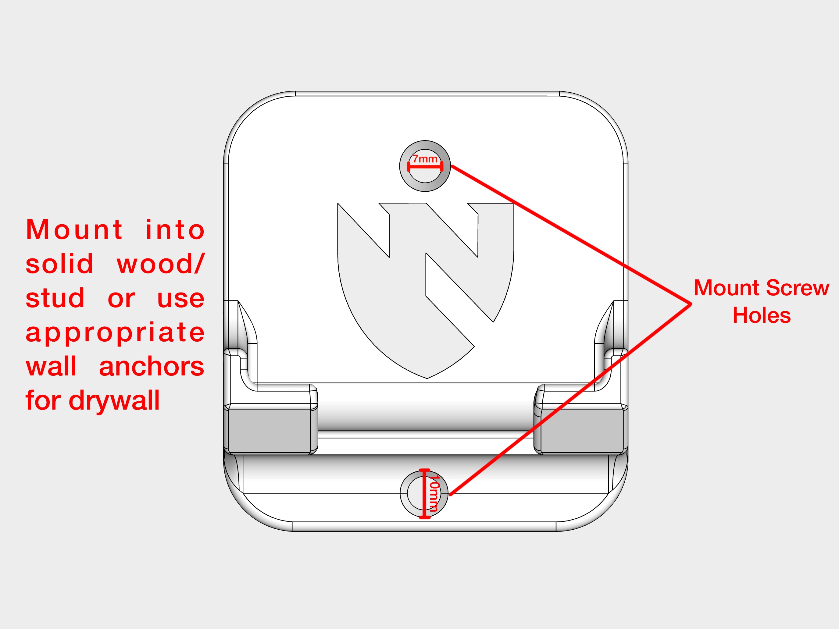 Med Scanner Mounting Diagram