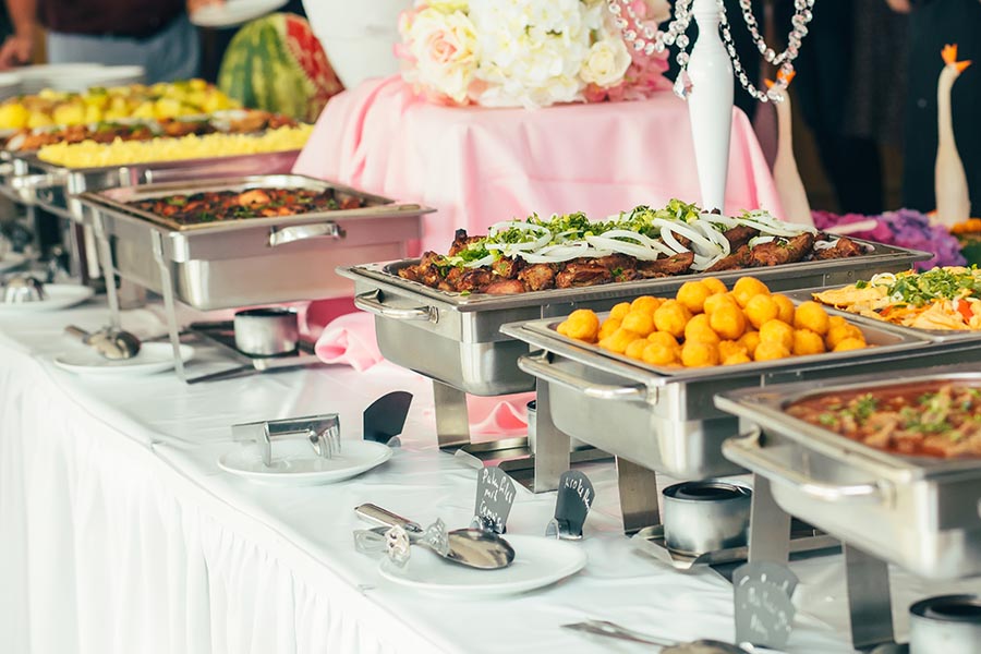 A delicious buffet set-up.