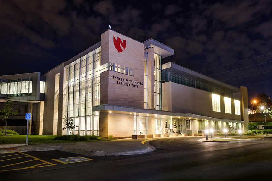 Truhlsen Eye Institute building on UNMC's Omaha campus.