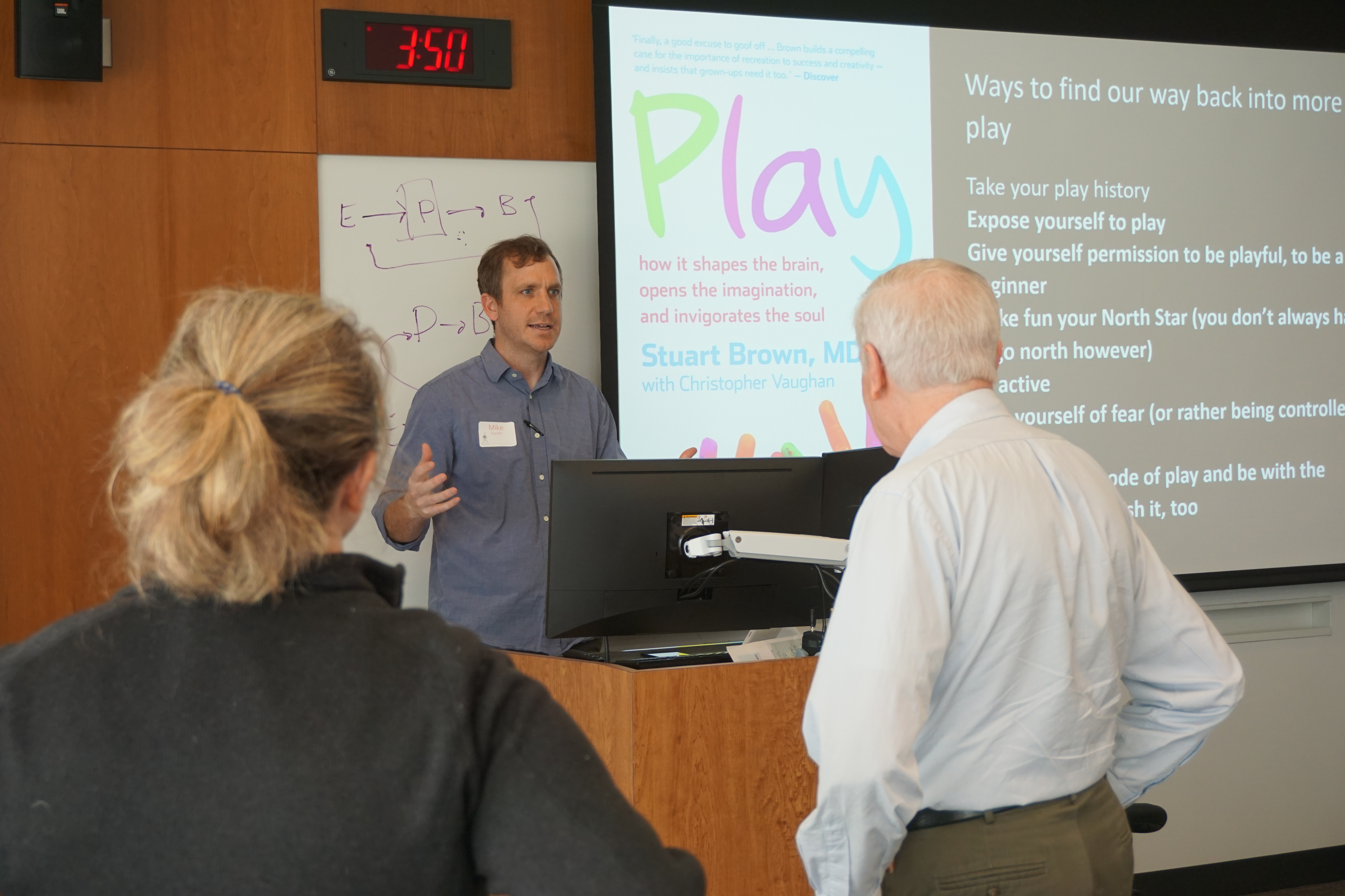 people participating in a faculty development session
