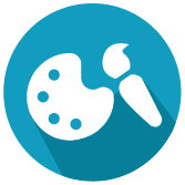 icon of paint palette 