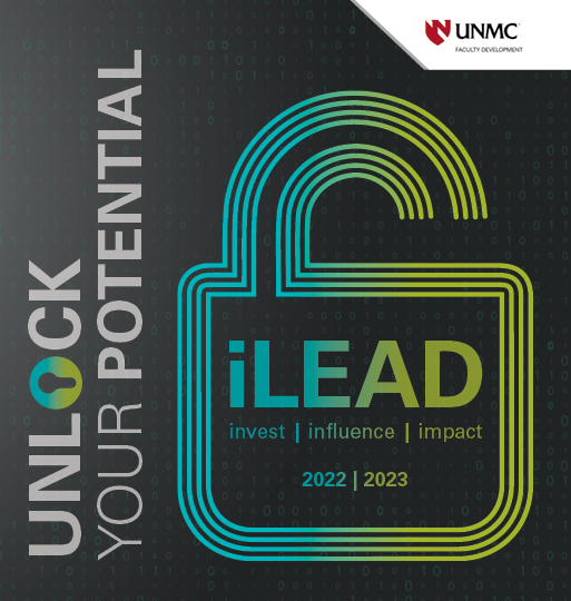 iLead brochure cover lock graphic