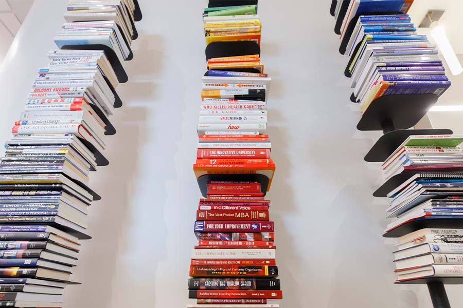 stack of books