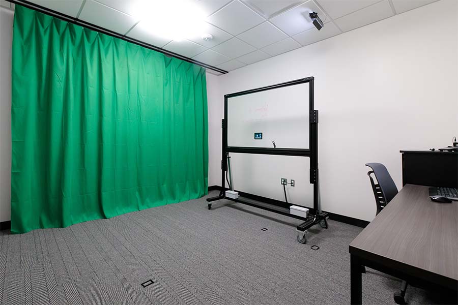 green screen and light board technology in the easy studio