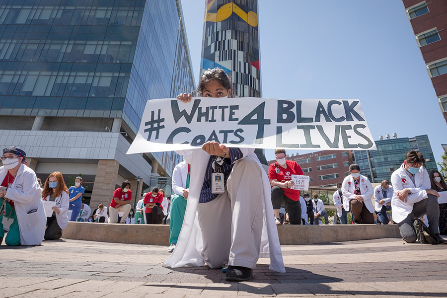 white coats for black lives