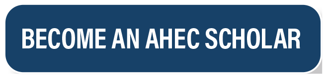 blue button with text become an ahec scholar