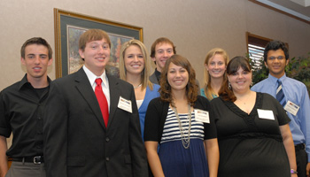 A group of 2010 INBRE Scholars from throughout Nebraska